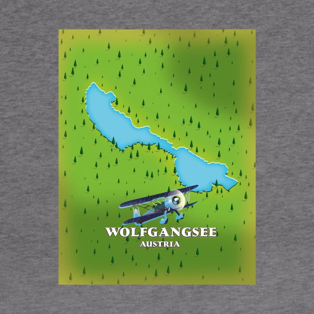 Wolfgangsee Lake Austria lake map by nickemporium1